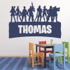 Personalised Name Gaming Decal Gamer Wall Sticker