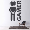 Video Gamer Gaming Kids Wall Sticker