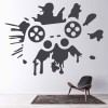 Gaming Console Controller Gamer Kids Wall Sticker