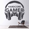 Hardcore Gamer Gaming Kids Wall Sticker