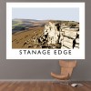 Stanage Edge Wall Sticker by Richard O'Neill