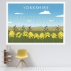 Yorkshire (Cycling) Wall Sticker by Richard O'Neill