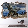Soldiers Army 3D Hole In The Wall Sticker