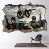 Soldiers Military 3D Hole In The Wall Sticker