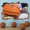 Basketball 3D Hole In The Wall Sticker