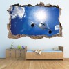Aeroplane 3D Hole In The Wall Sticker