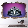 Race Car 3D Hole In The Wall Sticker