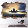 Airplane 3D Hole In The Wall Sticker