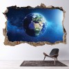 Planet Earth 3D Hole In The Wall Sticker