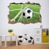 Football Goal 3D Hole In The Wall Sticker
