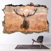 Red Stag 3D Hole In The Wall Sticker