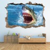 Shark Attack 3D Hole In The Wall Sticker