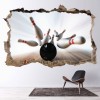 Bowling Strike 3D Hole In The Wall Sticker