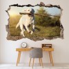 Golden Labrador Dog 3D Hole In The Wall Sticker