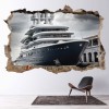 Ship 3D Hole In The Wall Sticker
