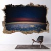 Planet Earth Nasa 3D Hole In The Wall Sticker