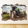 Tractor 3D Hole In The Wall Sticker