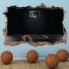 Basketball Court 3D Hole In The Wall Sticker