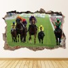 Horse Race 3D Hole In The Wall Sticker