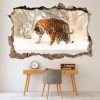 Tiger and Cub 3D Hole In The Wall Sticker