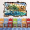 Animal World 3D Hole In The Wall Sticker