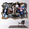 Apollo 11 Space 3D Hole In The Wall Sticker