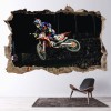 Bike Stunt 3D Hole In The Wall Sticker