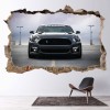 Mustang Car 3D Hole In The Wall Sticker