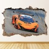 McLaren 650 GT3 Race Car 3D Hole In The Wall Sticker
