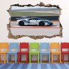 GT40 Race Car Sports 3D Hole In The Wall Sticker