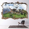 Animal Kingdom 3D Hole In The Wall Sticker