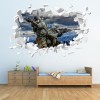 Soldiers Army White Brick 3D Hole In The Wall Sticker