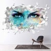 Goddess White Brick 3D Hole In The Wall Sticker