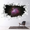 Galaxy Space Stars White Brick 3D Hole In The Wall Sticker