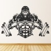 Gym Weights Gorilla Wall Sticker