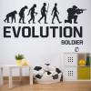 Evolution Soldier Army Wall Sticker