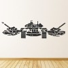 Army Tanks Soldiers Wall Sticker