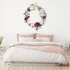 Mixed Rose Wreath Floral Wall Sticker