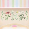 Leaves and posey set Floral Wall Sticker