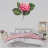 Single Pink Rose Floral Wall Sticker