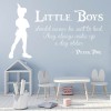 Little Boys Nursery Peter Pan Quote Wall Sticker