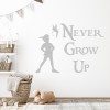Never Grow Up Peter Pan Nursery Wall Sticker