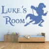 Personalised Name Captain Pirate Wall Sticker