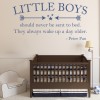 Little Boys Quote Peter Pan Wall Sticker