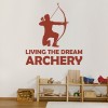 Living The Dream Archery Wall Sticker