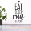 Eat Sleep Run Athletics Sports Wall Sticker