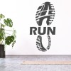 Run Footprint Sports Running Wall Sticker