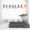Rainbow Runners Sports Athletics Wall Sticker
