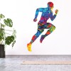 Paint Splash Runner Sprint Sports Wall Sticker