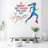 It doesnt Get Easier Running Sports Quote Wall Sticker